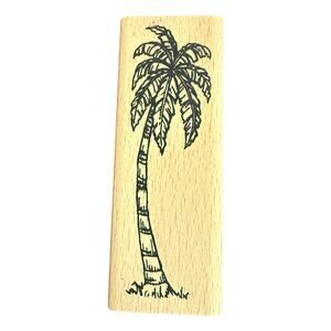 Unbranded Single Palm Tree Rubber Stamp EUC
